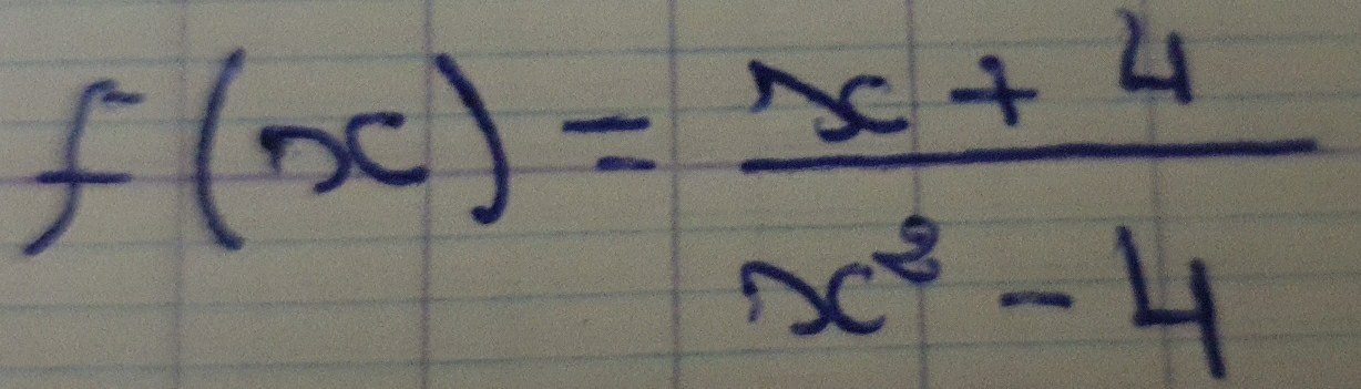 f(x)= (x+4)/x^3-4 