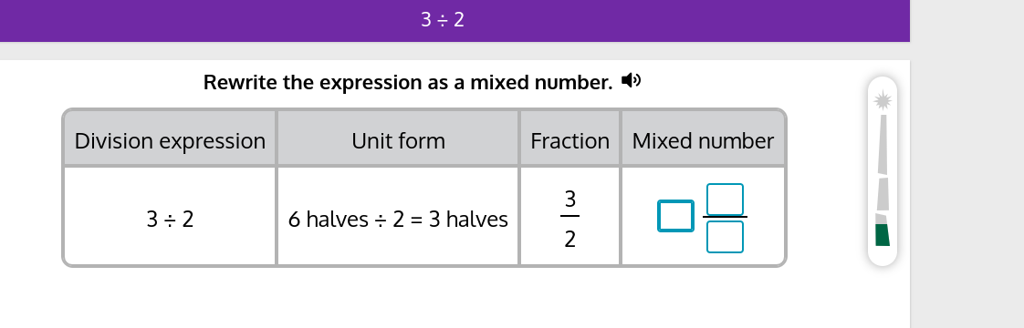 3/ 2
Rewrite the expression as a mixed number.