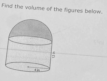 Find the volume of the figures below.