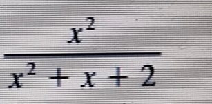  x^2/x^2+x+2 