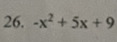 -x^2+5x+9