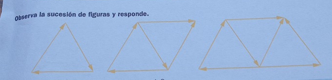 Observa la sucesión de figuras y responde.