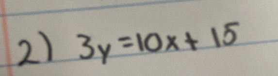 3y=10x+15