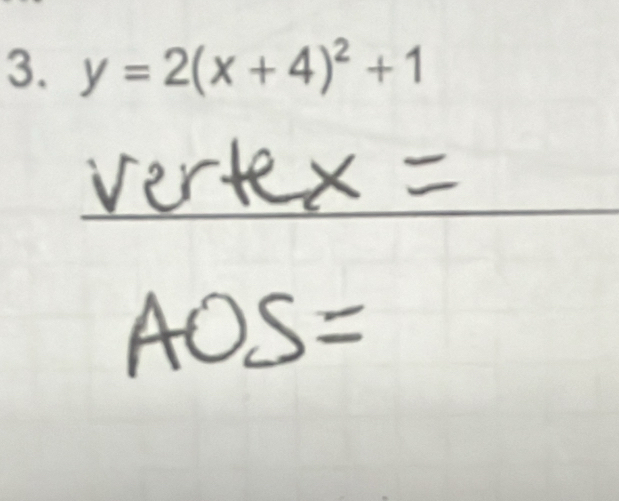 y=2(x+4)^2+1