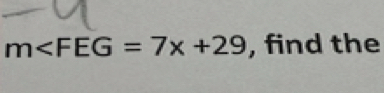 m , find the