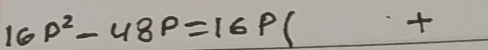 16p^2-48p=16p(