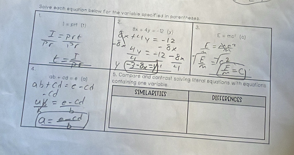 Solve e