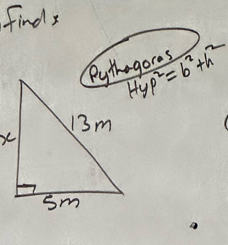 finds
Hyp^2=b^2+h^2