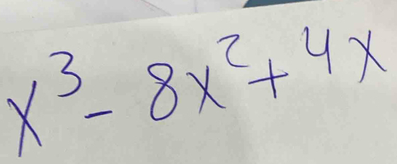 x^3-8x^2+4x