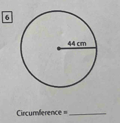 Circumference =_