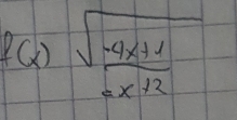 f(x) (sqrt(-4x+1))/· x+2 