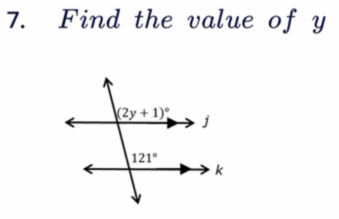 Find the value of y