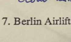 Berlin Airlift