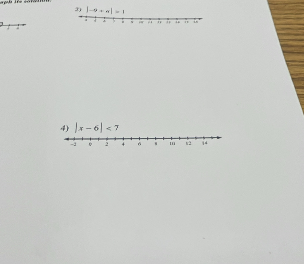 apb lts solütion 
2) |-9+n|>1
9 6
4) |x-6|<7</tex>