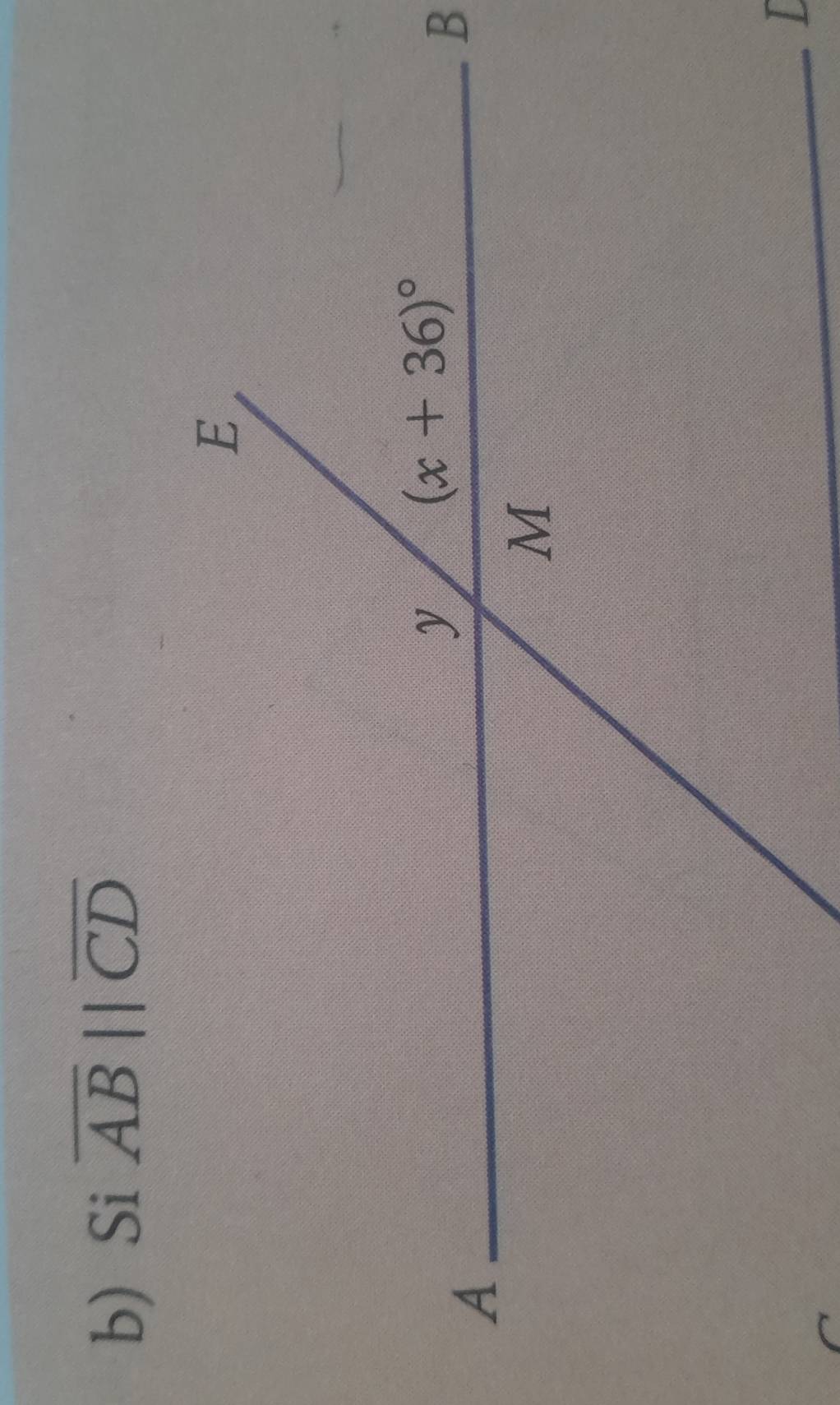 b Si overline ABparallel overline CD