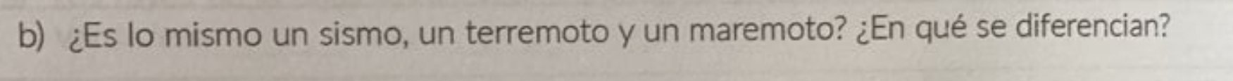 ¿Es lo mismo un sismo, un terremoto y un maremoto? ¿En qué se diferencian?