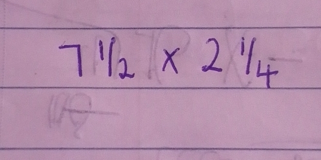 71/2* 21/4