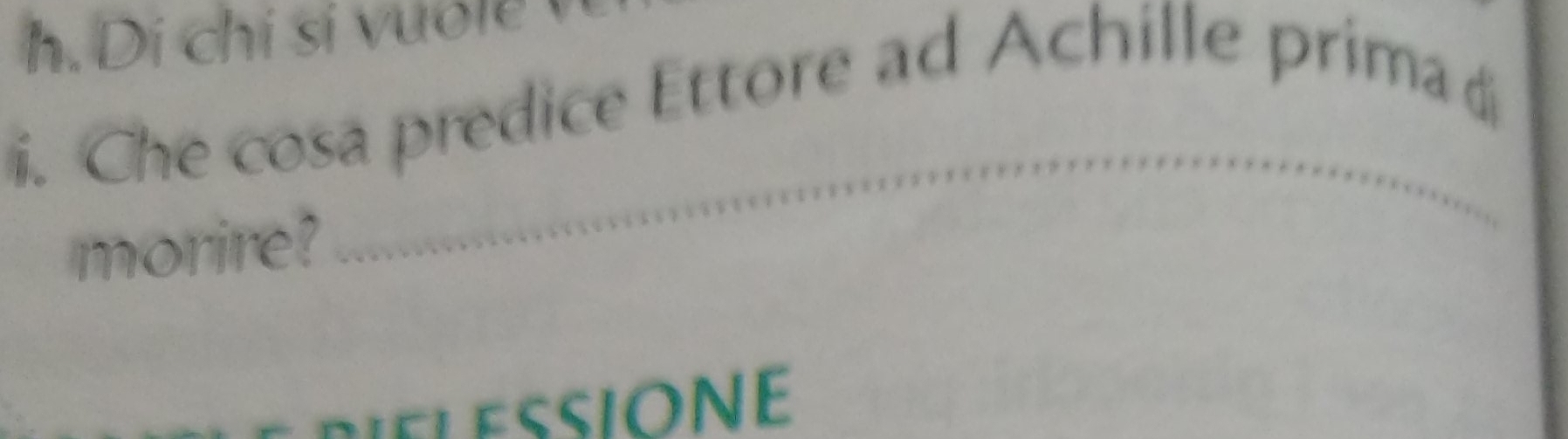 Di chí si vưới 
i. Che cosa predice Ettore ad Achille prima £ 
morire?