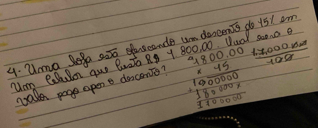 Uma lega 22 serecande um descents do 151 om 
Mm eulor guo BuTo R Y 80 0. 00 D. s00n0 e 
wale poge opene docents?
beginarrayr 4800.00 * 15 hline 100000000000 +000000endarray  (1,7,000102)/100 