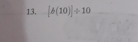 [b(10)]/ 10