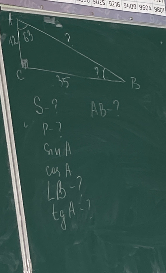 )- 9 AB- 1
P- 1
GNparallel
cos A
LB-?
tgA=