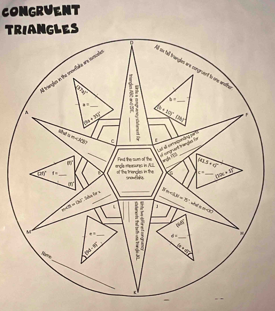 CONGRVENT
TRIANGLES