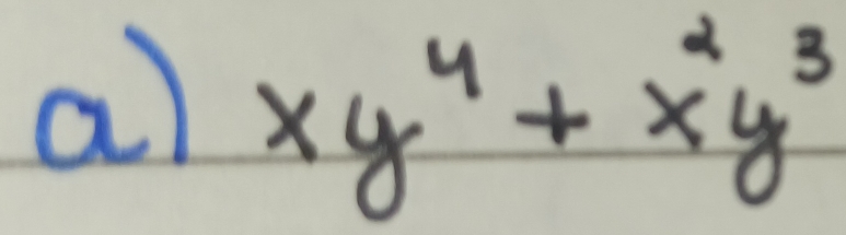 xy^4+x^2y^3