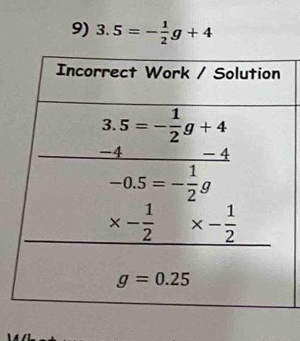 3.5=- 1/2 g+4