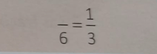 frac 6= 1/3 