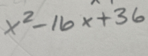 x^2-16x+36