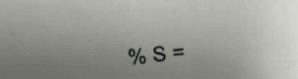 % S=