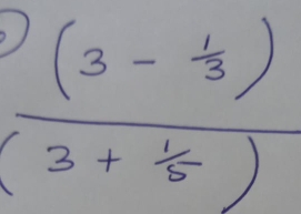 frac (3- 1/3 )(3+ 1/5 )