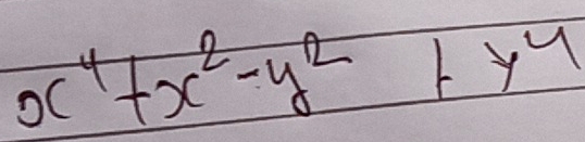 x^4+x^2-y^2+y^4