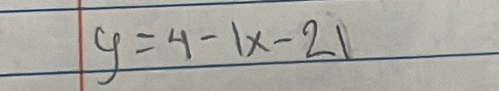 y=4-|x-2|