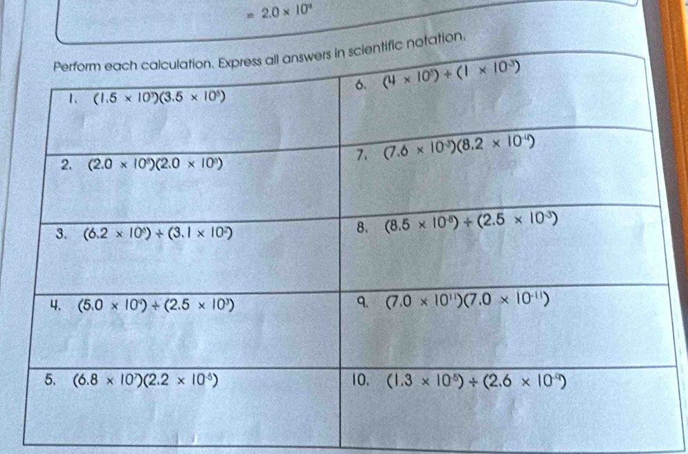  1/2  2.0* 10^9
tion.