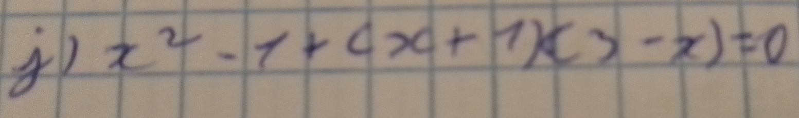 ) x^2-1+cx+1)(3-x)=0