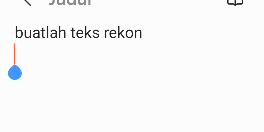 buatlah teks rekon