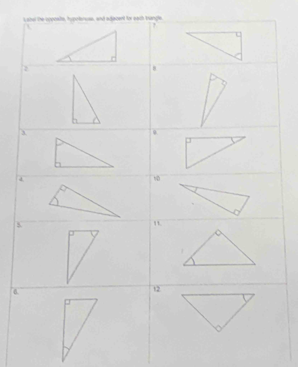 se, and adacent for each trangle. 
5
6