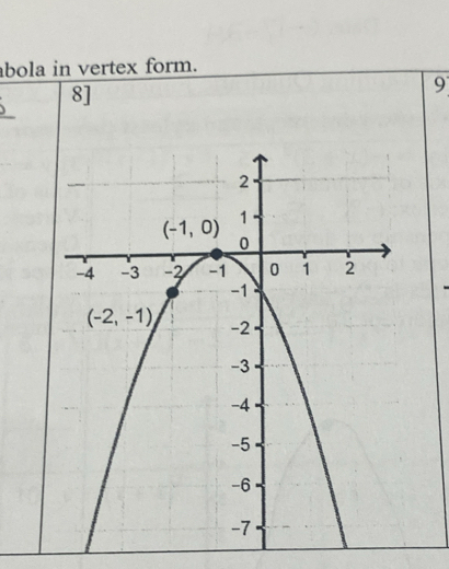 bola in vertex form.
8]
9