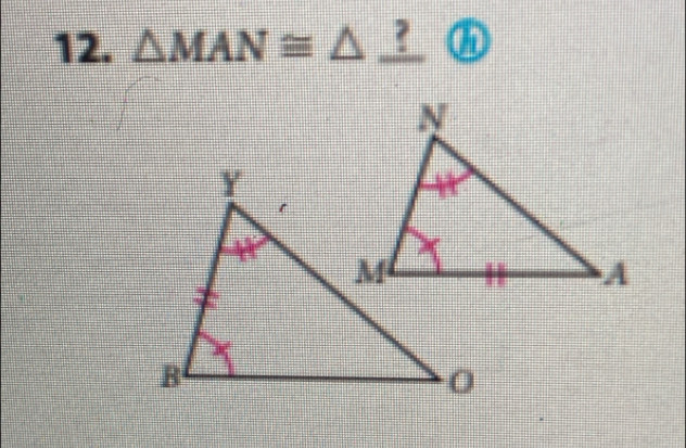 △ MAN≌ △ J ?