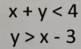 x+y<4</tex>
y>x-3