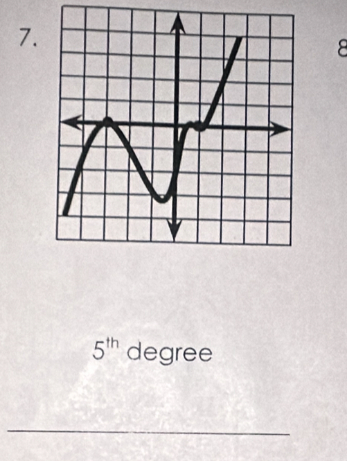 8
5^(th) degree