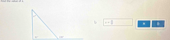 Find the value of r
x=□ × 。