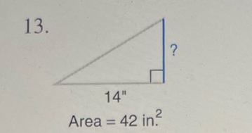 Area=42in.^2