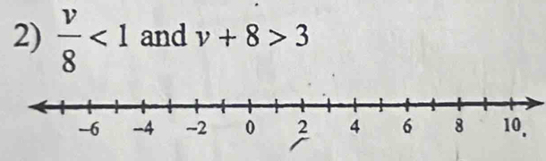  v/8 <1</tex> and v+8>3