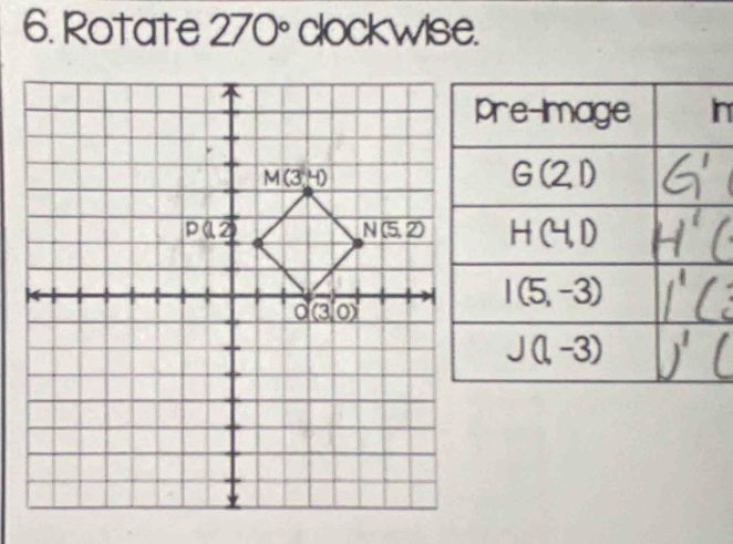 Rotate 270° clockwise.
n