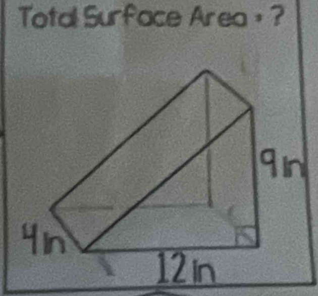 Total Surface Area ， ?