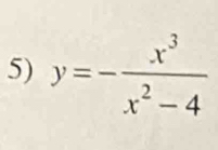 y=- x^3/x^2-4 