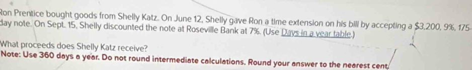 Solved: Ron Prentice bought goods from Shelly Katz. On June 12, Shelly ...