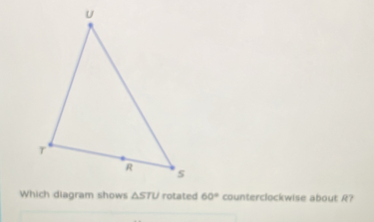 rotated 60° counterclockwise about R?